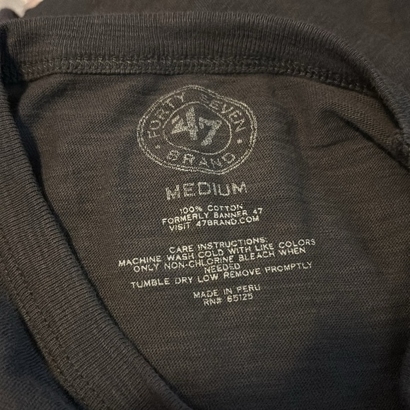 ‘47 Boston Red Socks men's gray long sleeve graphic t-shirt size medium - Picture 8 of 8